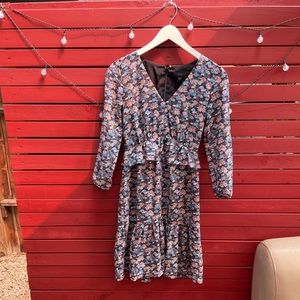 J Crew floral print dress size 00